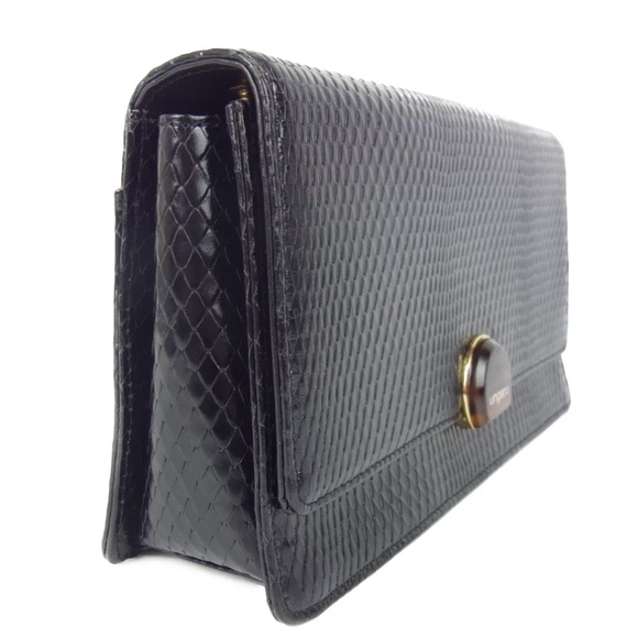 Ungaro Logos Leather Classic 3Way Shoulder Clutch Bag - Picture 4 of 12